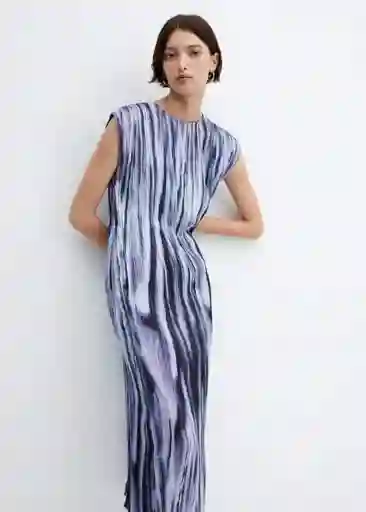 Vestido Zane-W Azul Talla S Mujer Mango