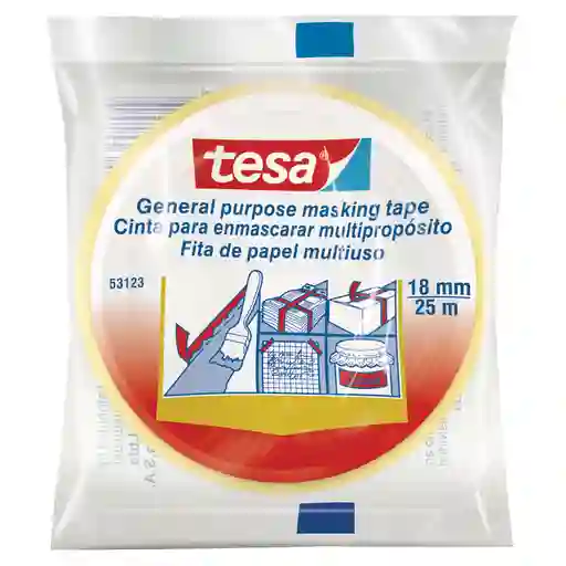 Tesa Cinta para Enmascarar Multipropósito 