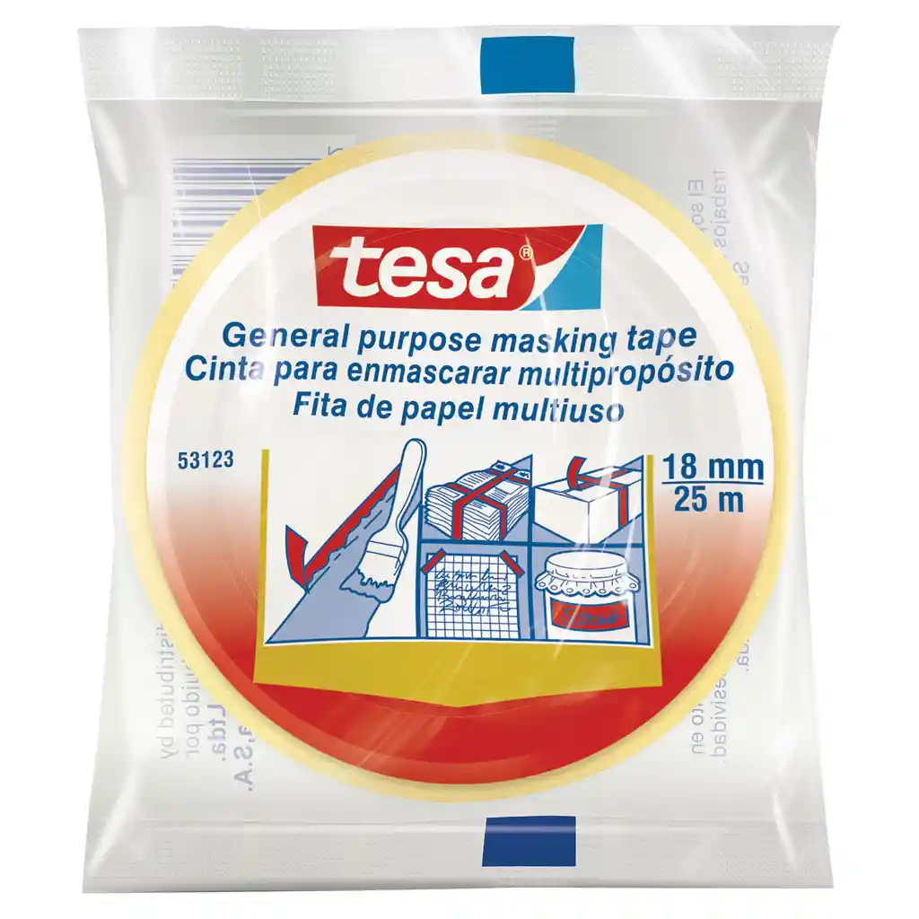 Tesa Cinta para Enmascarar Multipropósito 