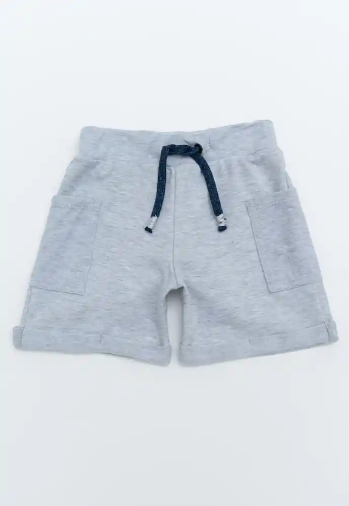 Buermuda 6/9 Meses-gris Jasp