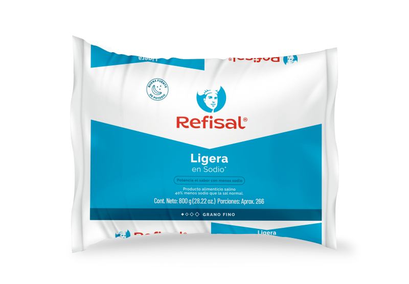 Refisal Sal Ligera En Sodio 800 g