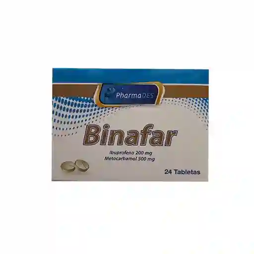 Binafar 24 Tabletas (200 mg/500 mg)