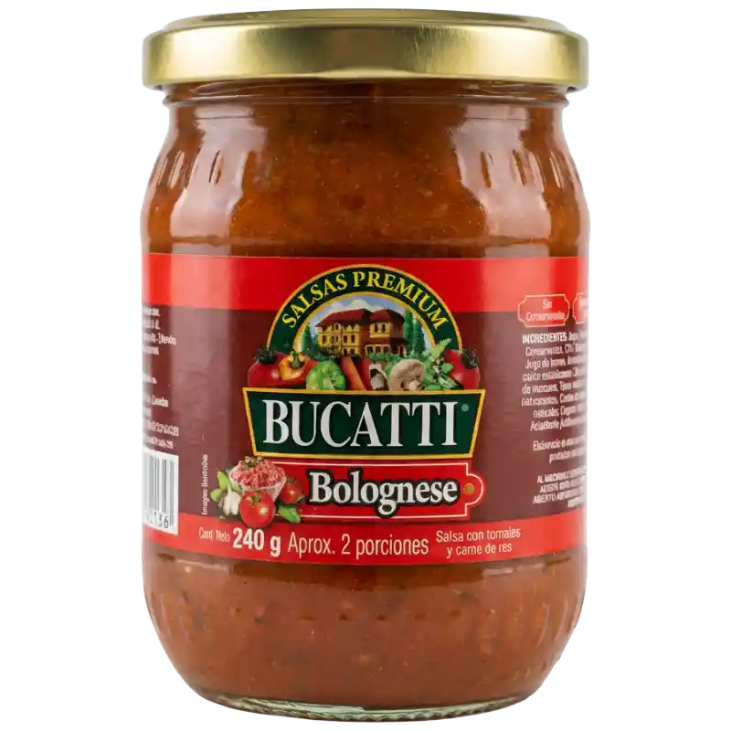 Bucatti Salsa Premium Bolognese con Carne