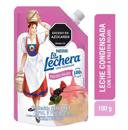 Leche condensada LA LECHERA Frutos Rojos x 190g