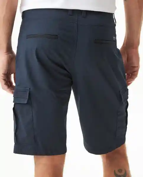 Short Cargo Azul Medianoche Ultraoscuro Talla 32 Chevignon