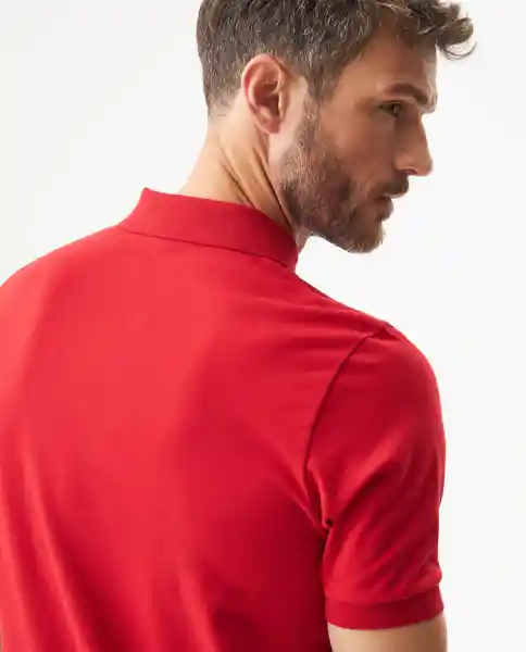 Camiseta Polo Muscle Masculino Rojo Navidad Medio L Chevignon