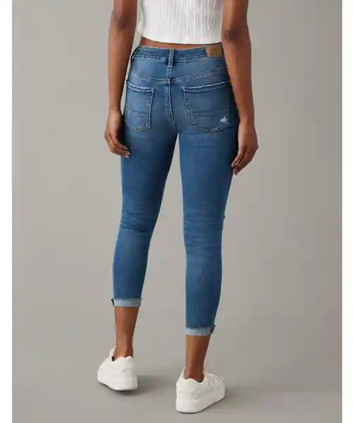 Jean Jegging Mujer Crop Azul Talla 2 Regular American Eagle