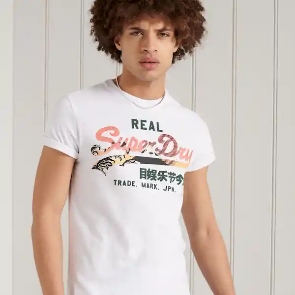 Superdry Camiseta vl Itago 220 Blanco Talla XXXL