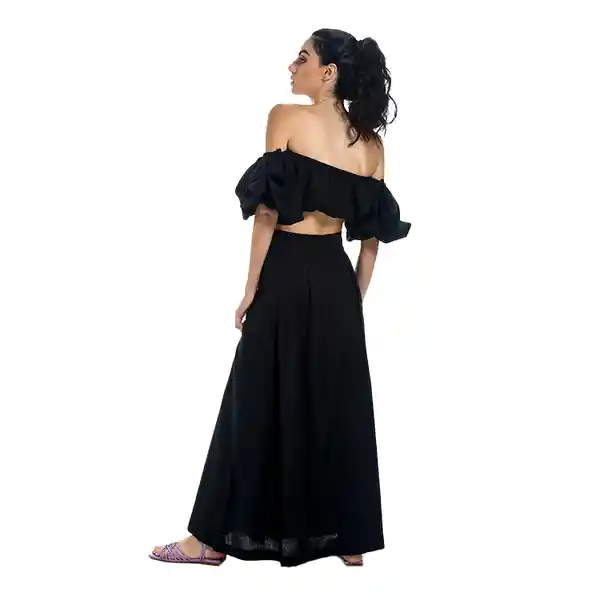 Falda Larga Aster Negra Talla Xs