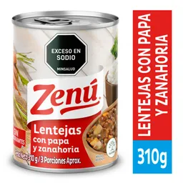 Zenú Lenteja Con Papa y Zanahoria