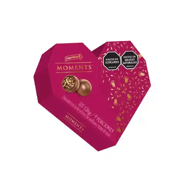 Colombina Chocolate Estuche de Corazón Moments