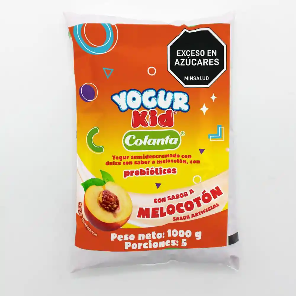 Yogur Colanta Semidrescremado Dulce Melocoton (1000 Gr)