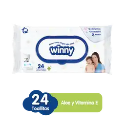 Winny Toallitas Húmedas con Aloe Vera y Vitamina E