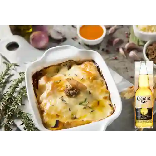 Combo Lasagna Mixta + Corona 330 ml