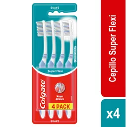 Cepillo de Dientes Colgate Super Flexi Suave x4und