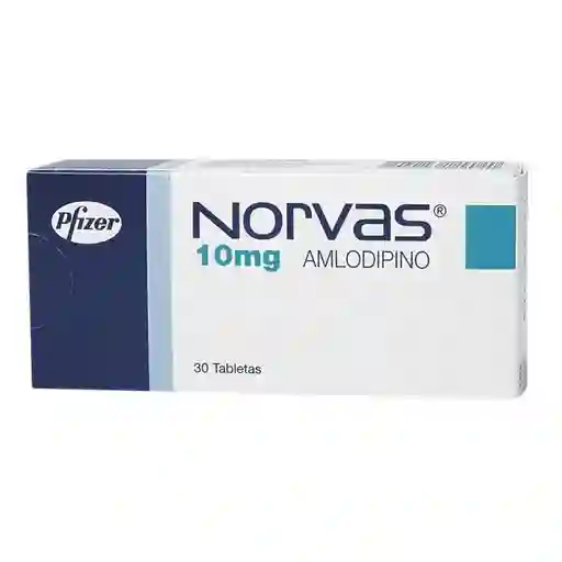 Norvas Pfizer Amlodipino 10 Mg