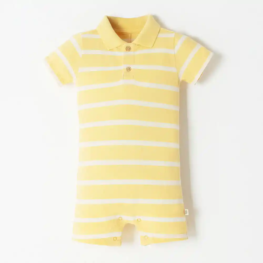 Enterizo Corto Cuello Tipo Polo en Algodón Bebito Riley Baby Fresh