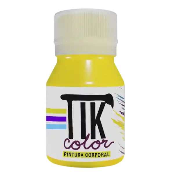 Tikcolor Maquillaje Artístico Fluor Amarillo 30 mL C18