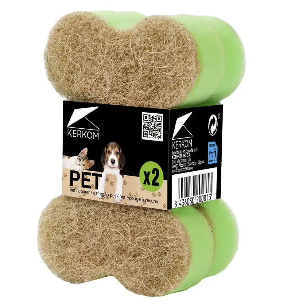 Esponjas Mascota 2 Un. Kerkom