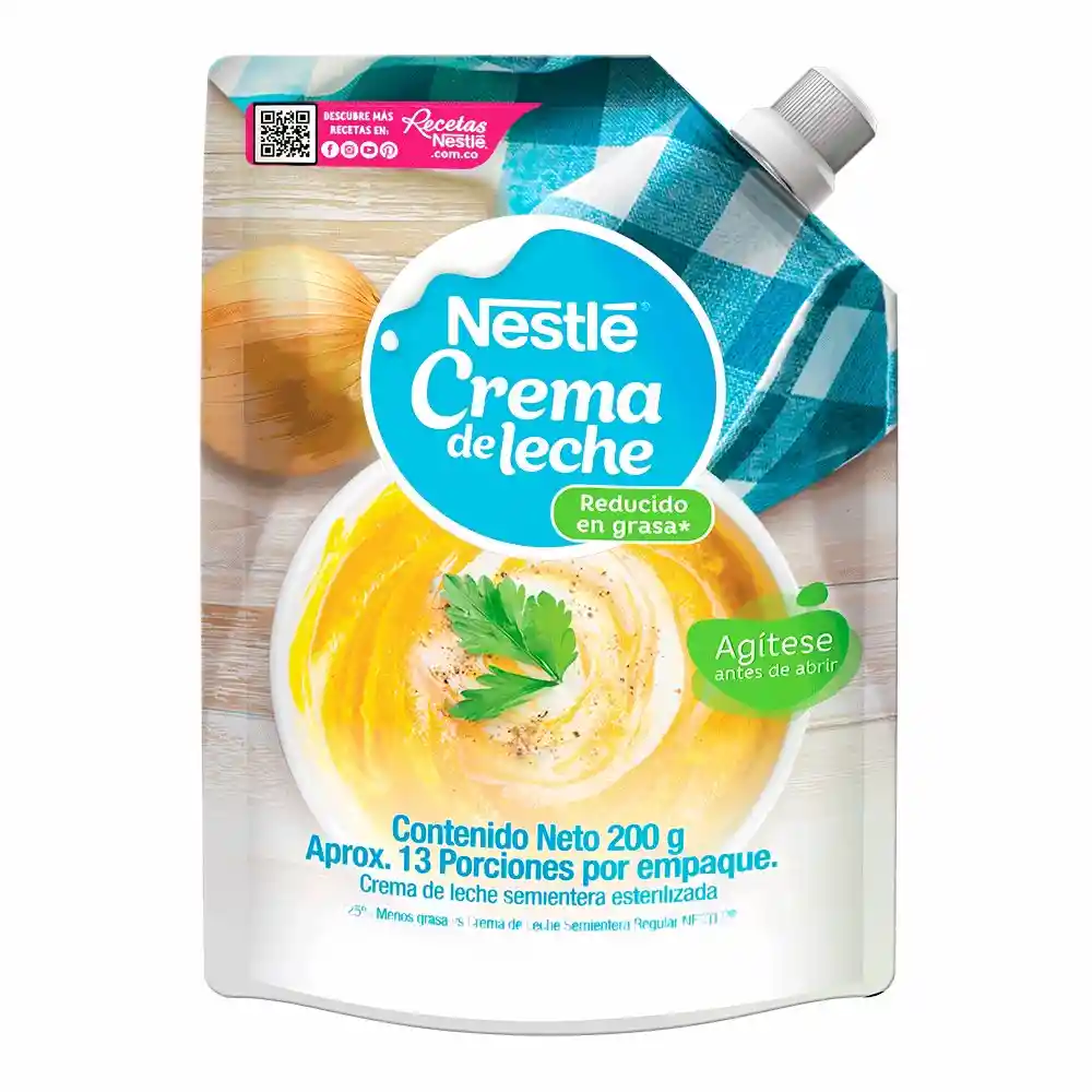 Nestlé Crema de Leche Reducida en Grasa