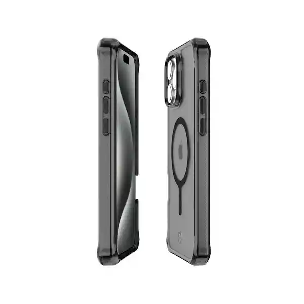 ItSkins Case Hybrid R Vapor Para iPhone 16 Pro Negro