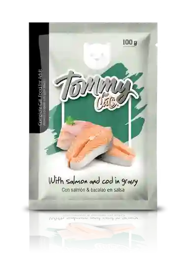 Tommy Alimento Húmedo Gato Adulto Salmón y Bacalao en Salsa