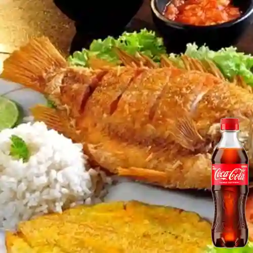 Combo Mojarra Pequeña + Coca Cola Original 400 ml