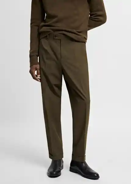 Pantalón Boston Khaki Talla 44 Hombre Mango