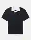 Polo Hombre Negro Talla: LARGE 4881167 American Eagle