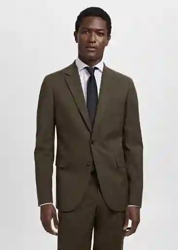 Blazer Americana Milan Khaki Talla 48 Hombre Mango