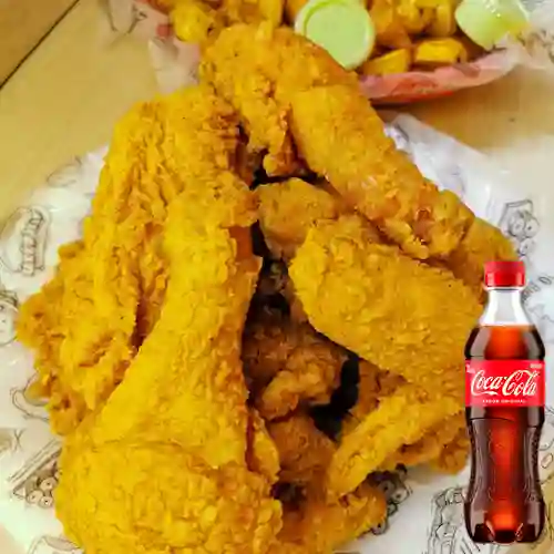 Combo 1/2 Pollo Apanado + Coca Cola Original 400 ml