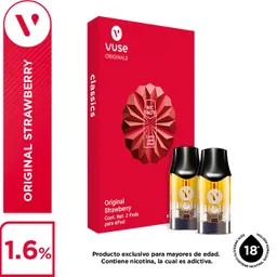 Capsula Vuse Original Strawberry 18 Mg Caja X 2Und