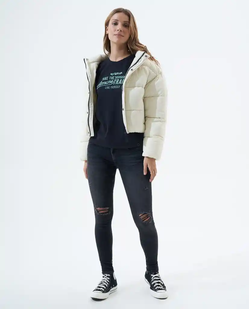 Camiseta Mujer Negro Talla M 601F001 Americanino