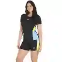 Camiseta Manga Corta Curious Drizzle Mujer Negro-s