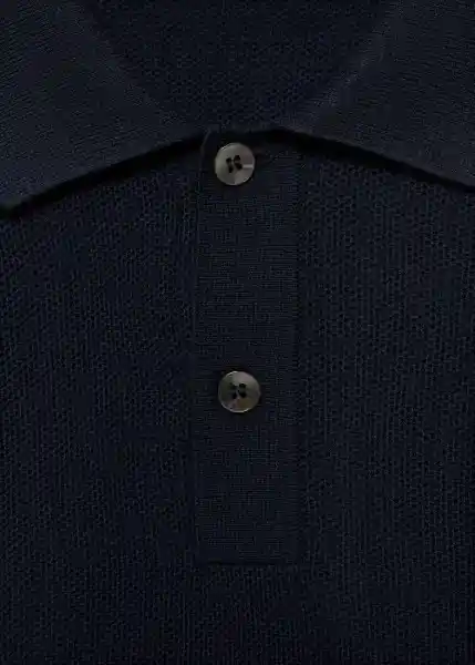 Camiseta Polo Tens Navy Talla L Hombre Mango