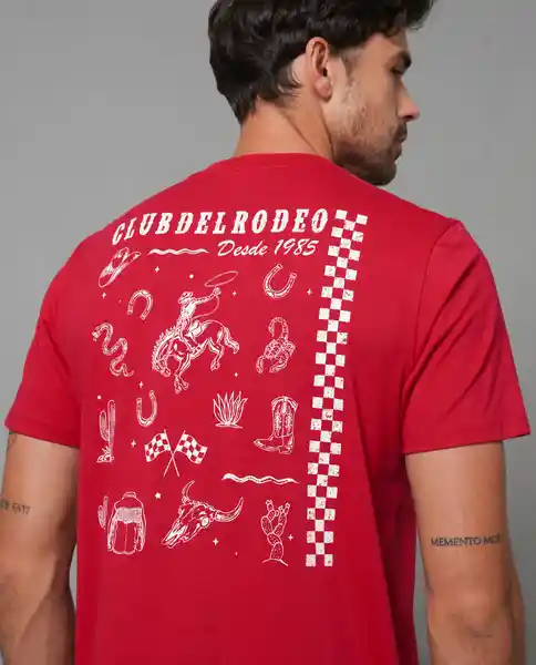 Camiseta Hombre Rojo Talla M 109G007_ROJ191764 Rifle