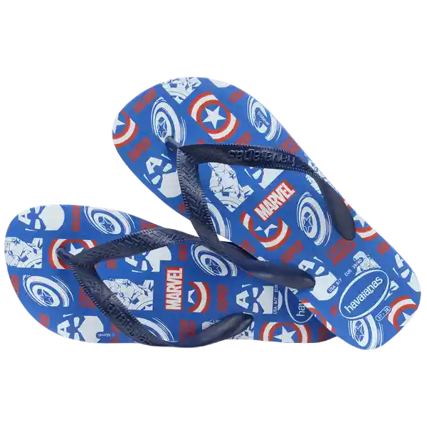 Sandalias Top Marvel Lgmn Azul Estrella T. 44 4146953 Havaianas