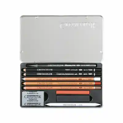 Cretacolor Estuche Metal Artino Lápiz Bellas Artes