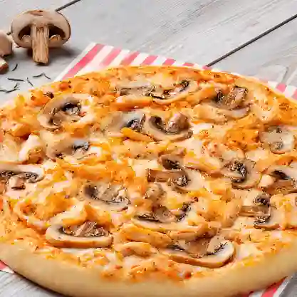 Pizza Pollo Champiñon Mediana