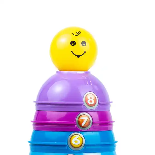 Monkey Set de Tazas Apilables Con Bolita Sonajero