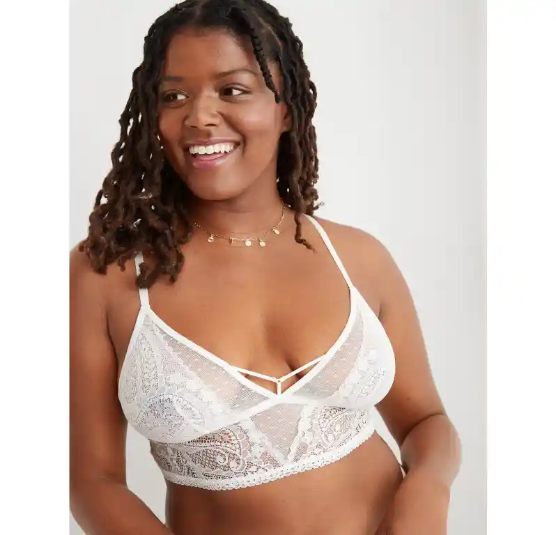 Bralette Blanco Paisley Medium American Eagle