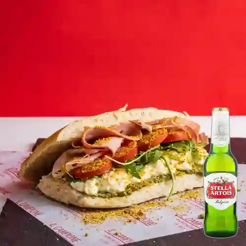 Combo Panini Bolonia + Stella Artois 350 ml
