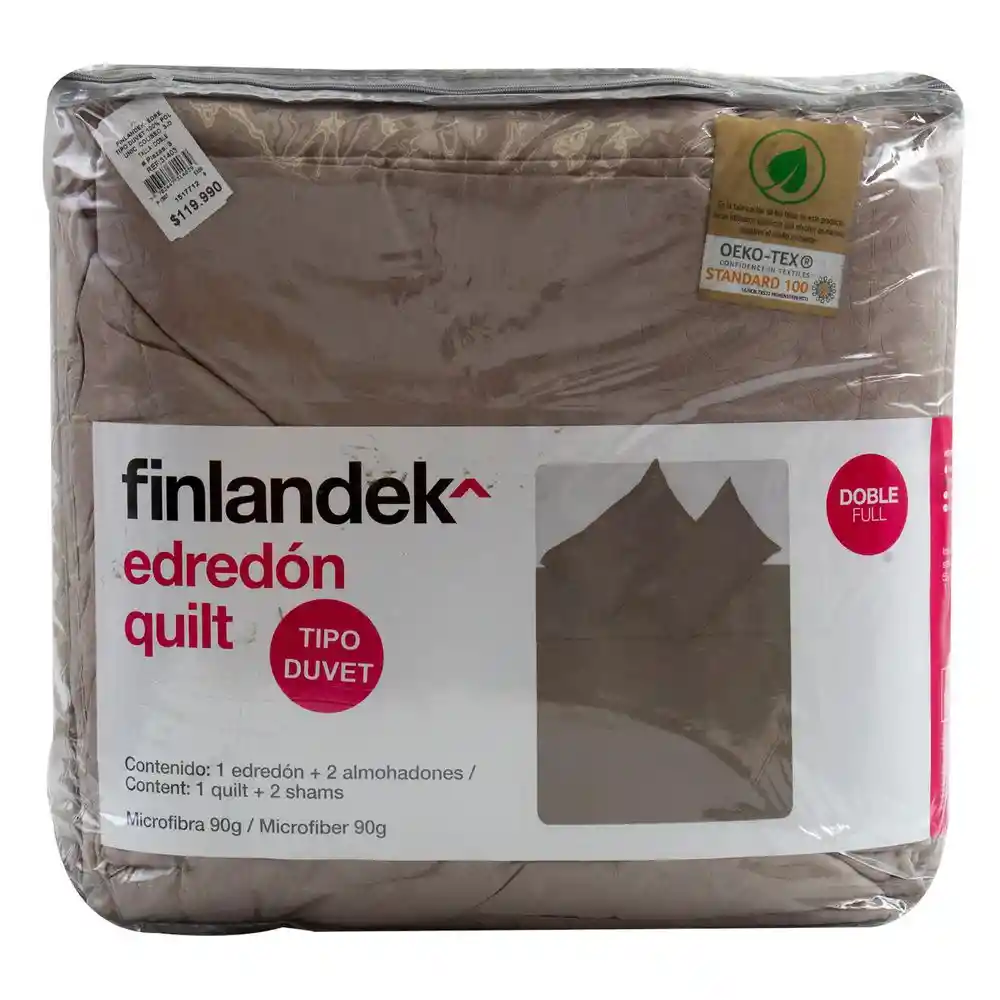 Finlandek Edredón Tipo Duvet 100% Poliéster Único 31403