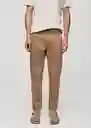 Pantalón Zeus Beige Talla 38 Hombre Mango