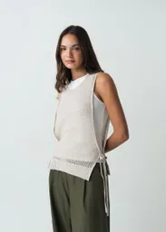 Saco Tejido Mujer Crudo Ballueca Claro Talla M 482G084 Naf Naf