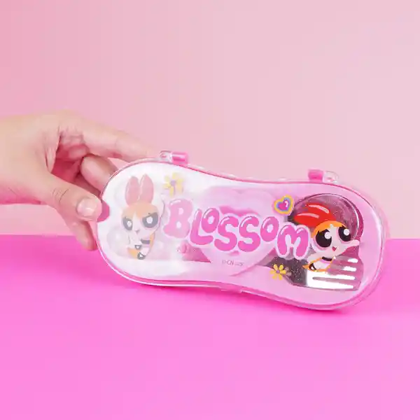 Juego de Cubiertos Las Chicas Superpoderosas Rosa Miniso