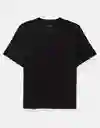 Camiseta Mujer Negro Talla MEDIUM 9998001 American Eagle