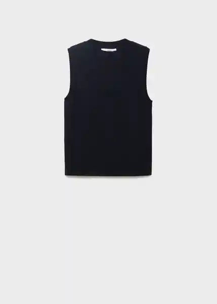 Top Almibi Navy Talla S Mujer Mango