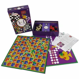 Toyng Set Juegos 4 en 1 Ajedrez Dama Ludo Escalera