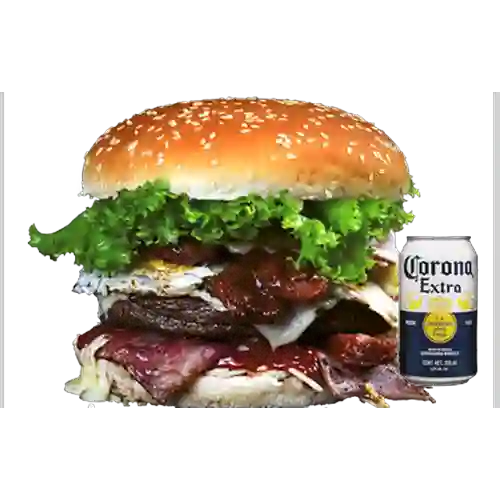 Combo Hamburguesa Burger Ranchera + Corona Cold